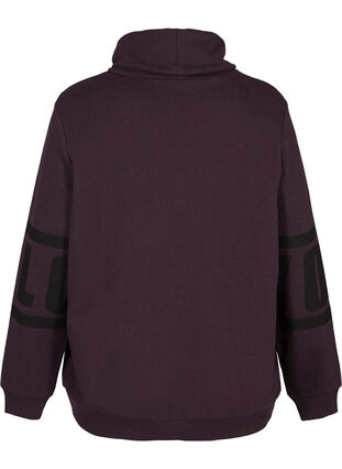 Sweatshirt net hoge hals, Blackberry Wine, Packshot image number 1
