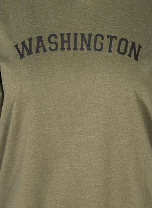 Sweatshirt met capuchon en print, Army Mel., Packshot image number 2