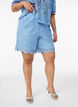 Kanten shorts met hoge taille en zakken, Blauw, Packshot image number 2