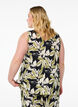 Top met print en V-hals, Zwart, Model image number 2