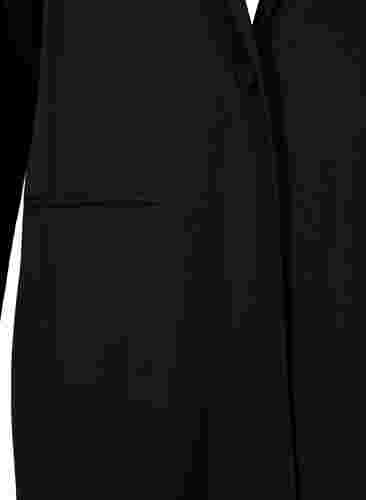 Klassieke lange blazer, Black, Packshot image number 2