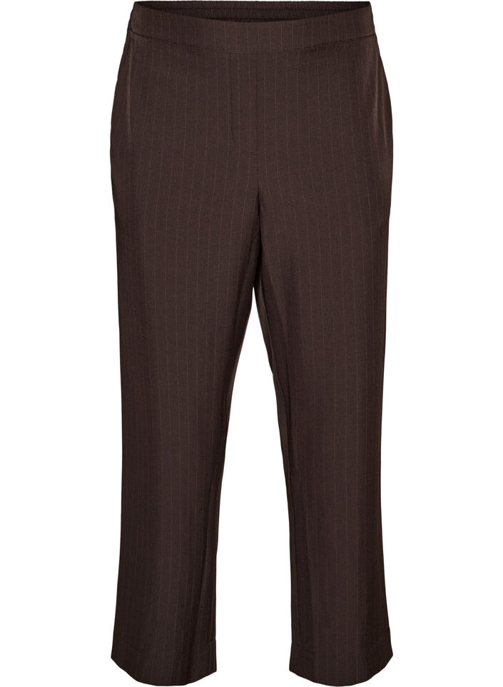 Losse broek met zakken, Bruin, Packshot image number 0
