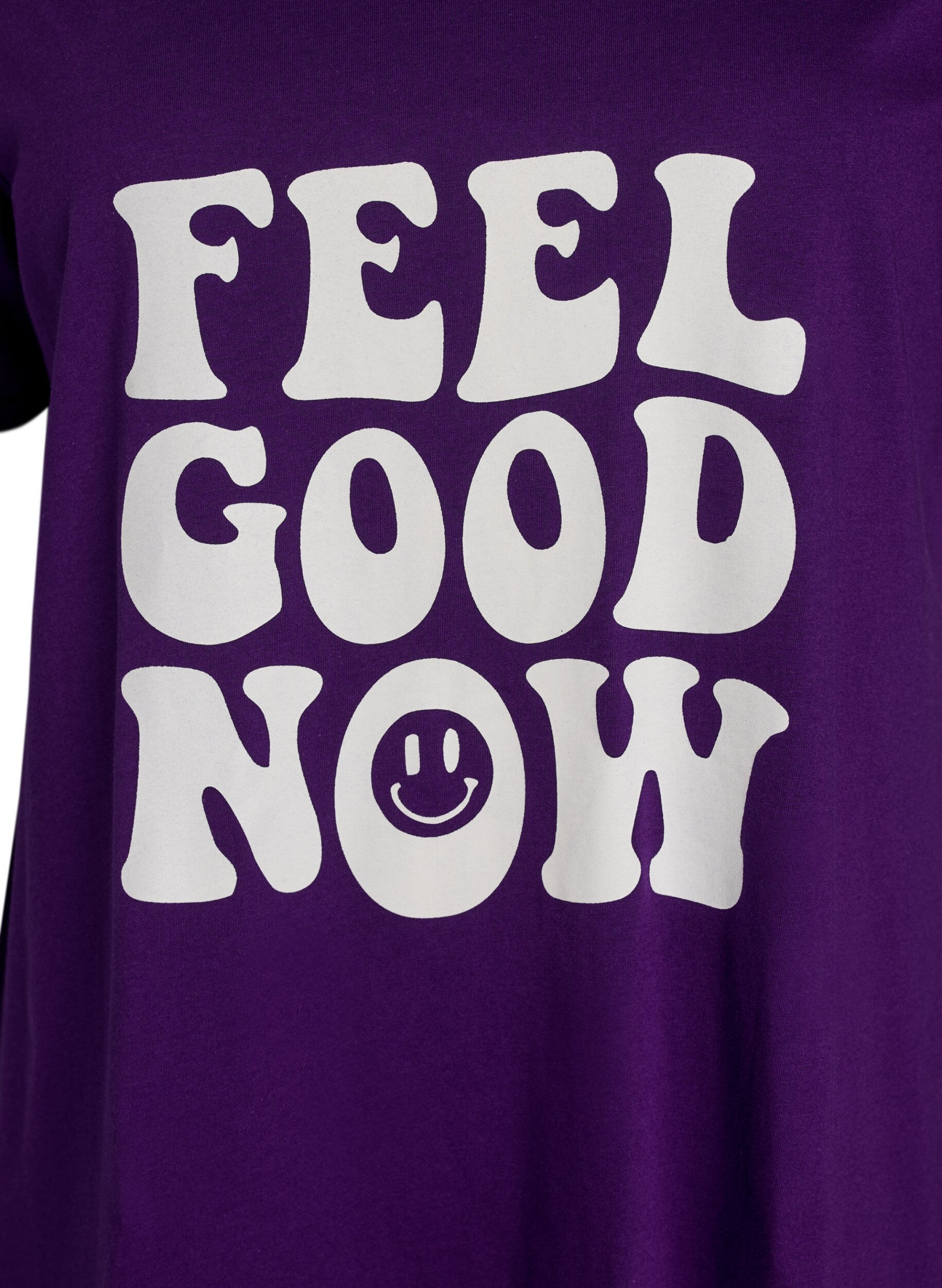 Zizzi Nachtjapon met korte mouwen van biologisch katoen, Blauw, Packshot image number 2