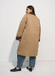 Halflange jas met corduroy kraag, Beige, Model image number 1