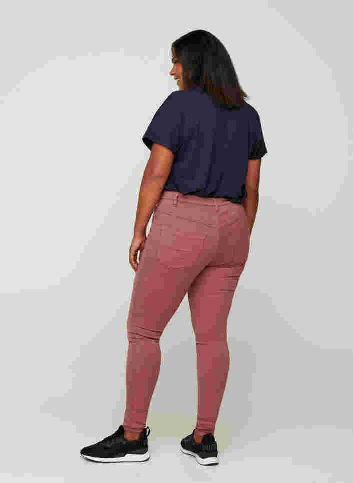 Super slim fit Amy jeans met hoge taille , Wild Ginger, Model image number 0