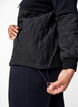 Sweatshirt met capuchon en quilt, Black, Model image number 2