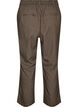 Broek met klein ruitpatroon en rechte pijpen, Bruin, Packshot image number 1