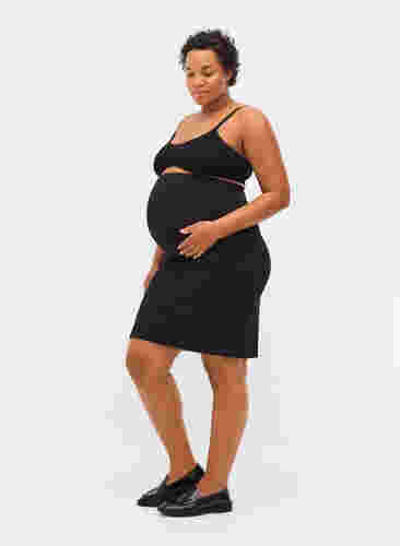 Nauwsluitende zwangerschapsrok, Black, Model image number 3