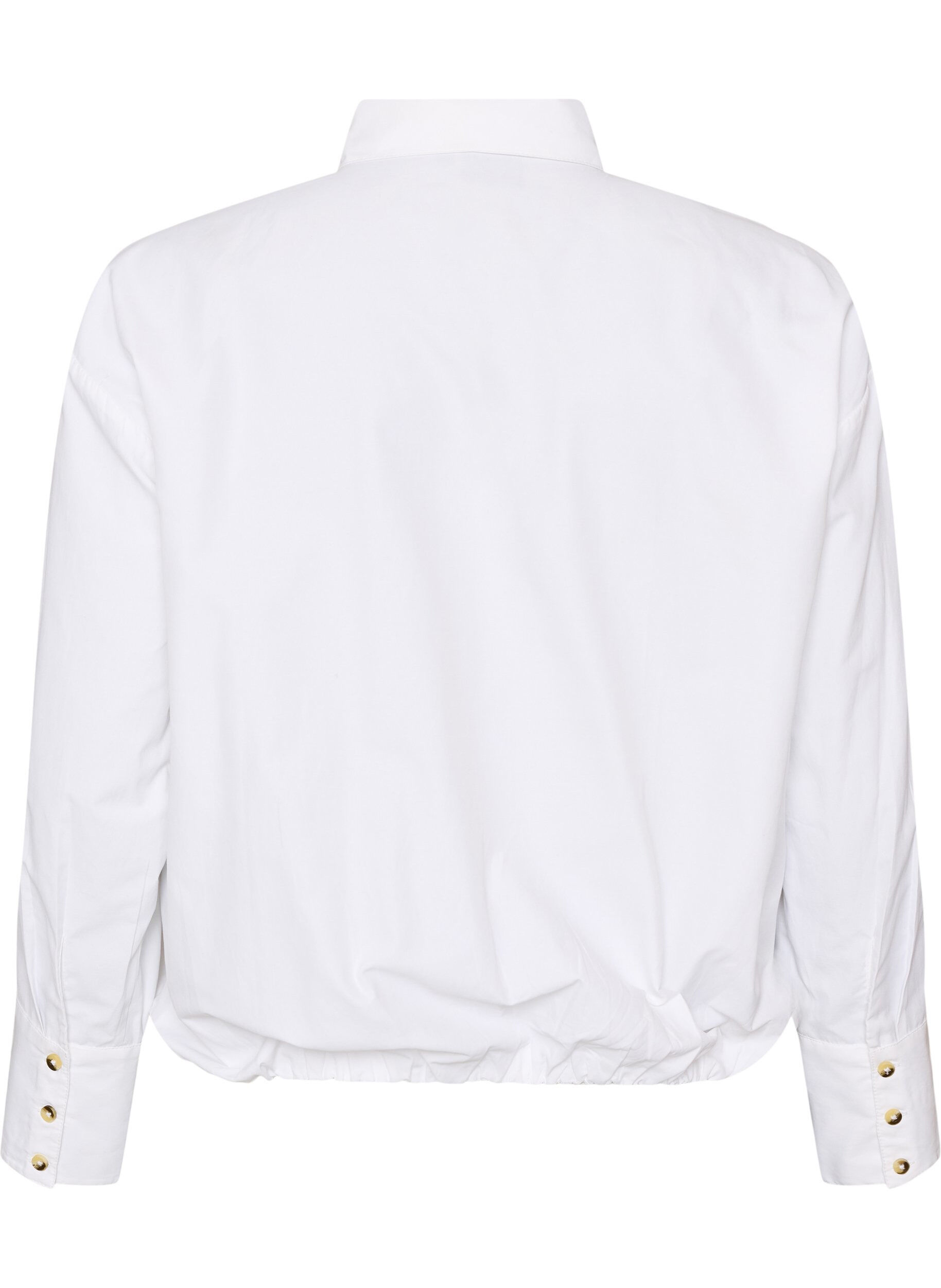 ZizziShirt met borstzak en ballonvorm, Wit, Packshot image number 1