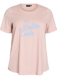 T-shirt met print, Rood