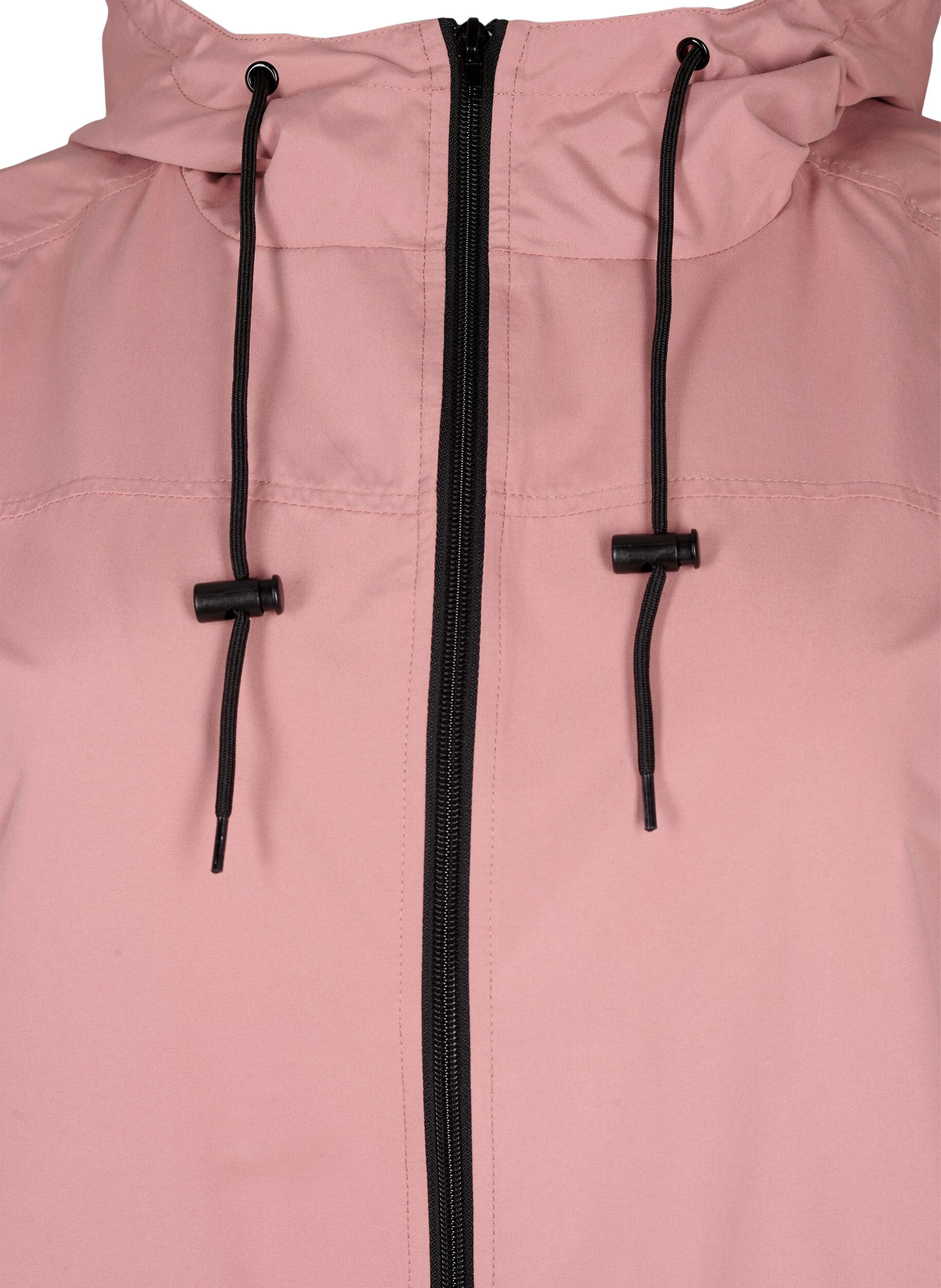 Zizzi FLASH - Waterafstotende parka met capuchon, Ash Rose, Packshot image number 2