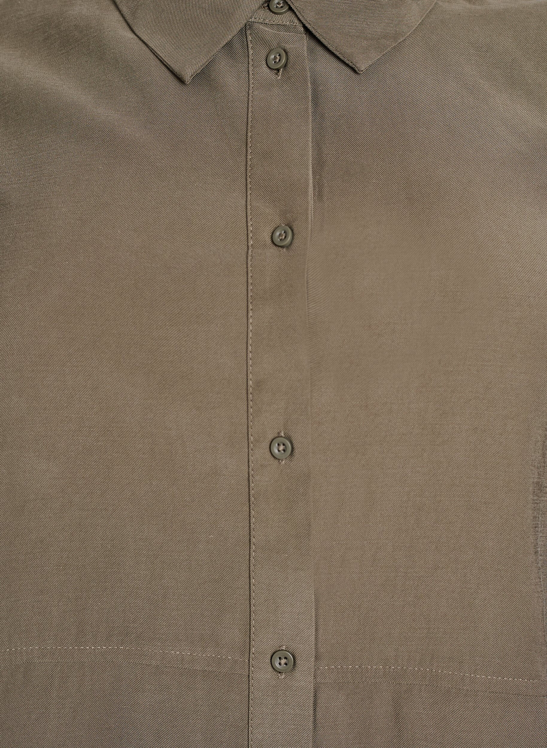 Zizzi FLASH - Shirt met kraag en opgerolde mouwen, Groen, Packshot image number 2