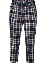 Geruite katoenen pyjama broek , Navy Comb Check