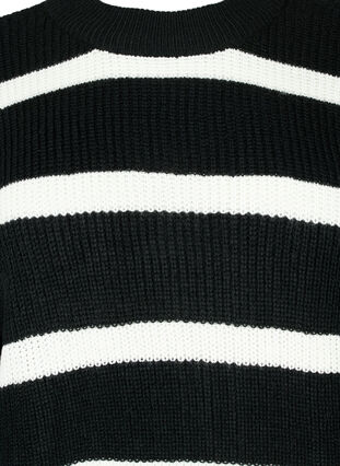 FLASH - Gestreepte trui, Black/White Stripe, Packshot image number 2