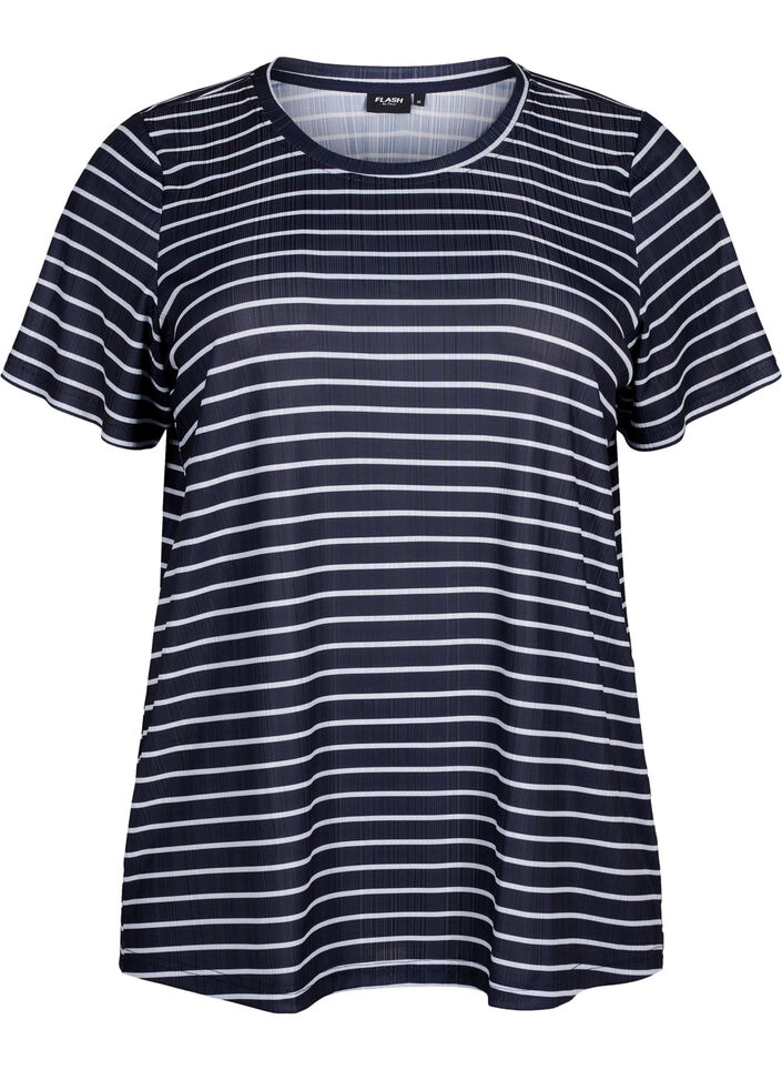 FLASH - T-shirt met strepen, Night S. W. Stripe, Packshot image number 0
