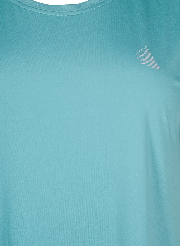 Effen gekleurd T-shirt voor sporten, Groen, Packshot image number 2