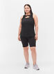 Trainingsbovenstuk met mesh en open rug, Black, Model image number 2