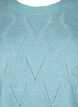 Gebreide pullover met gaatjespatroon, Reef Waters Mel., Packshot image number 2
