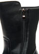 Chelsea boot met een chunky zool en geribde panelen, Zwart, Packshot image number 3