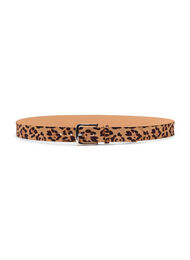 Riem met luipaardprint, Bruin