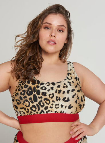 Bikinitop, Young Leopard Print, Model image number 0