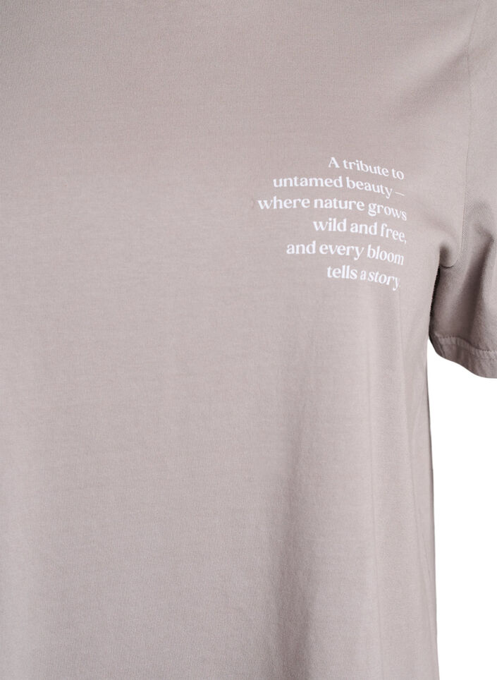 Katoenen T-shirt met print op de voorkant en achterkant, 9990, Packshot image number 2