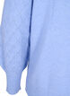 Gebreide blouse met kantpatroon, Cornflower Blue Mel., Packshot image number 3