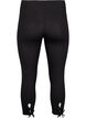 3/4 legging in viscose met strik, Black, Packshot image number 1