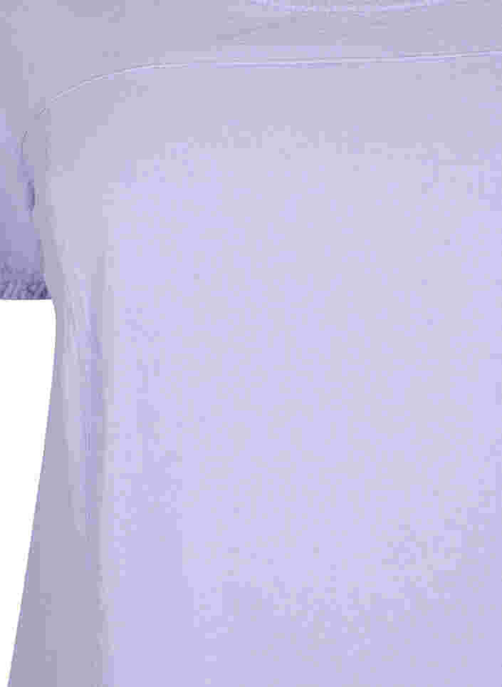 Katoenen jurk met korte mouwen, Lavender, Packshot image number 2