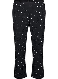 Broek met rechte pasvorm, Zwart