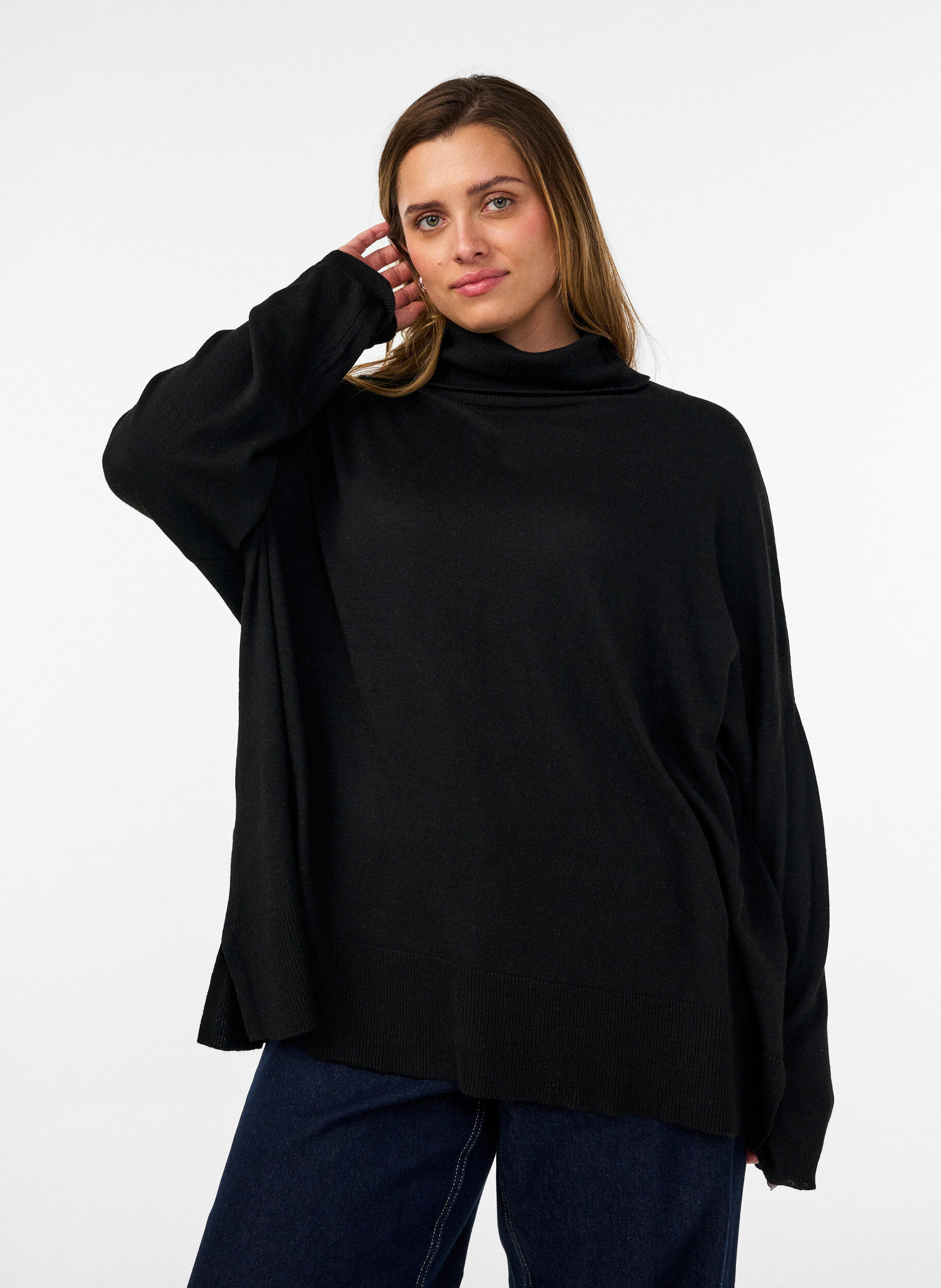 ZizziColtrui met losse pasvorm, Zwart, Model image number 0