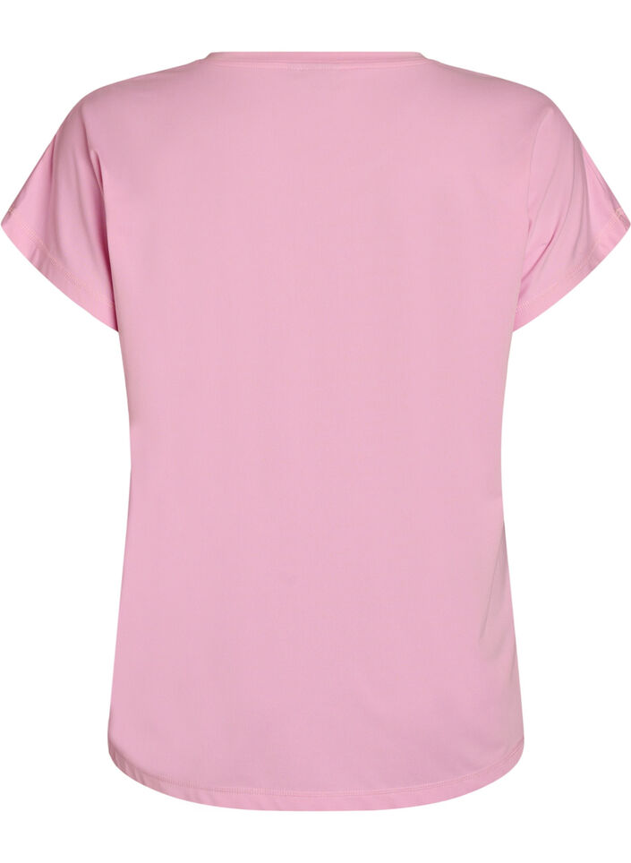 Effen gekleurd trainingsshirt, Roze, Packshot image number 1