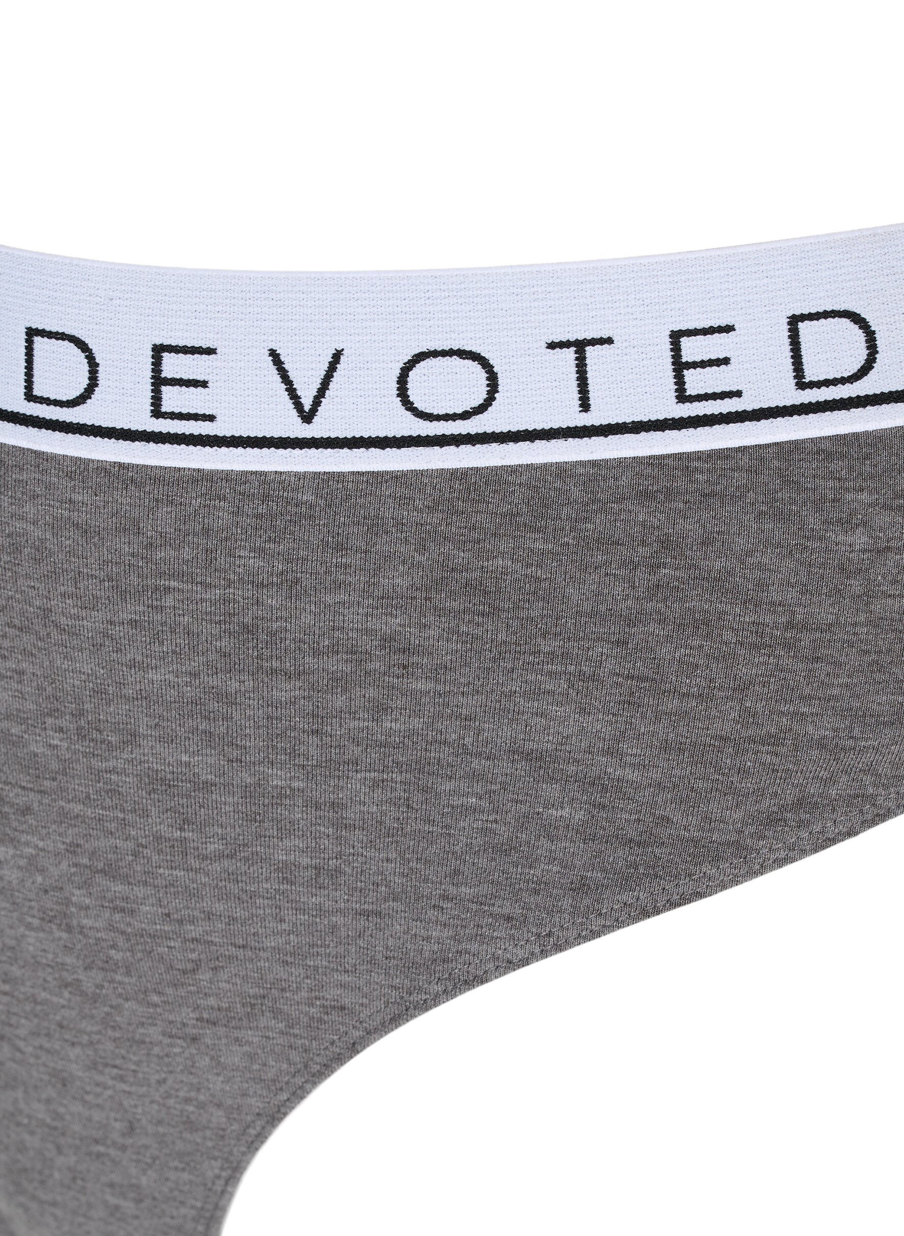 Zizzi G-string met normale taille, Grijs, Packshot image number 2