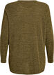 Blouse met lange mouwen en structuur, Groen, Packshot image number 1