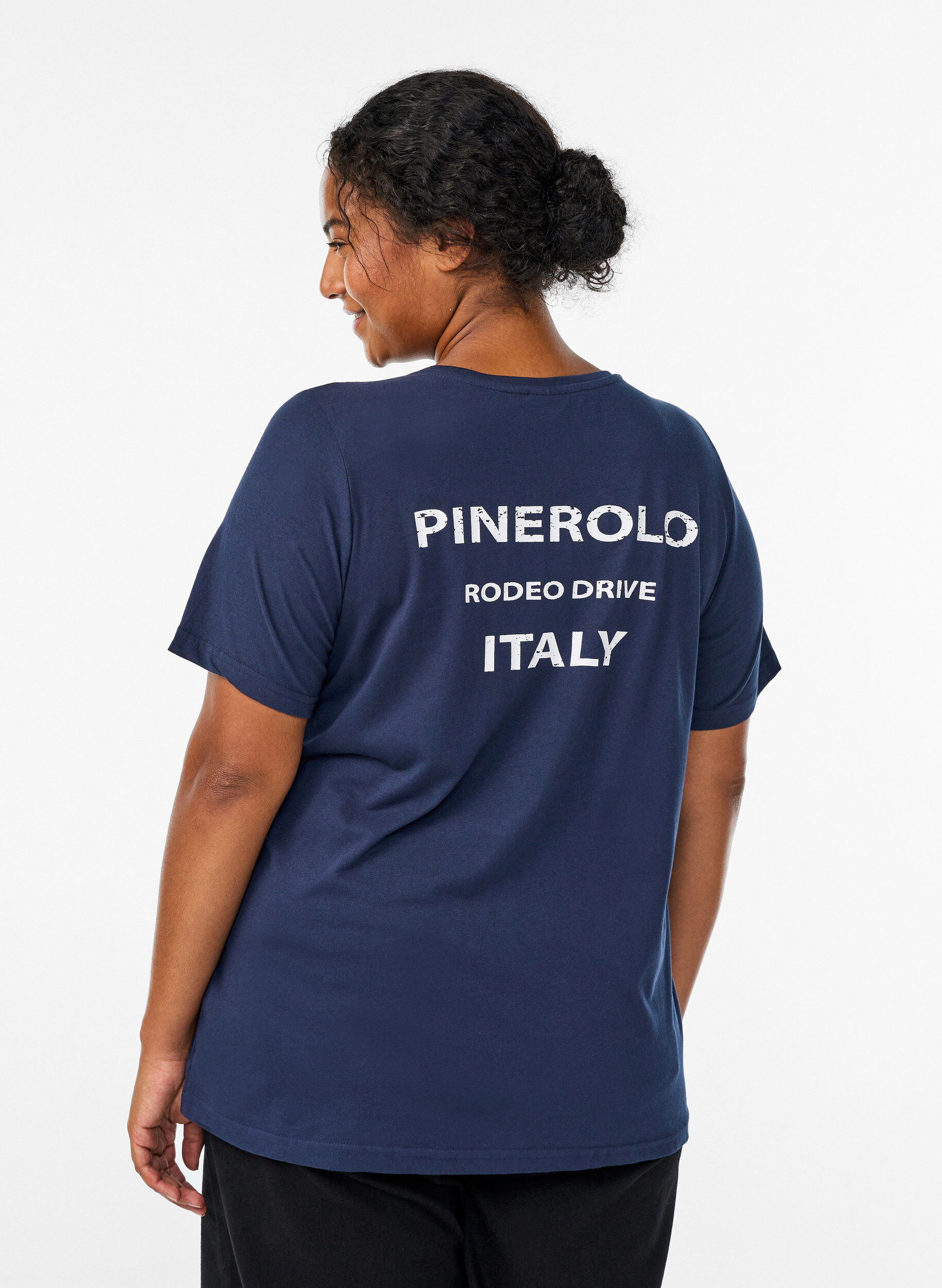 ZizziT-shirt met print, Blauw, Model image number 2