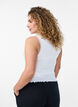 Tanktop met kant en broderie anglaise, Wit, Model image number 2