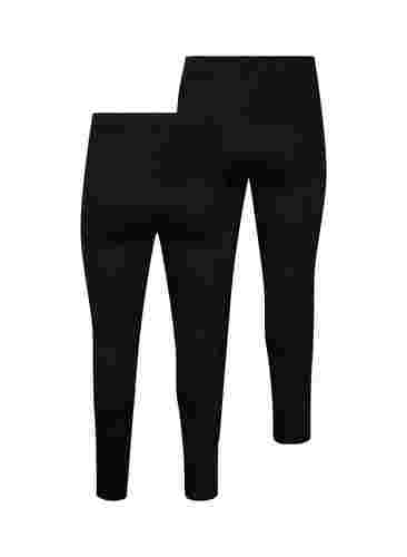 FLASH - 2-pack leggings, Black/Black, Packshot image number 1