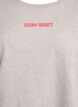 Sweatshirt met losse pasvorm met contrastdetails op de mouwen, Grijs, Packshot image number 2