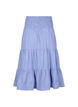 Gestreepte maxi rok met smokwerk, Baja Blue Stripe, Packshot image number 1