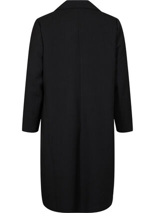Lange jas met knoopsluiting, Black, Packshot image number 1