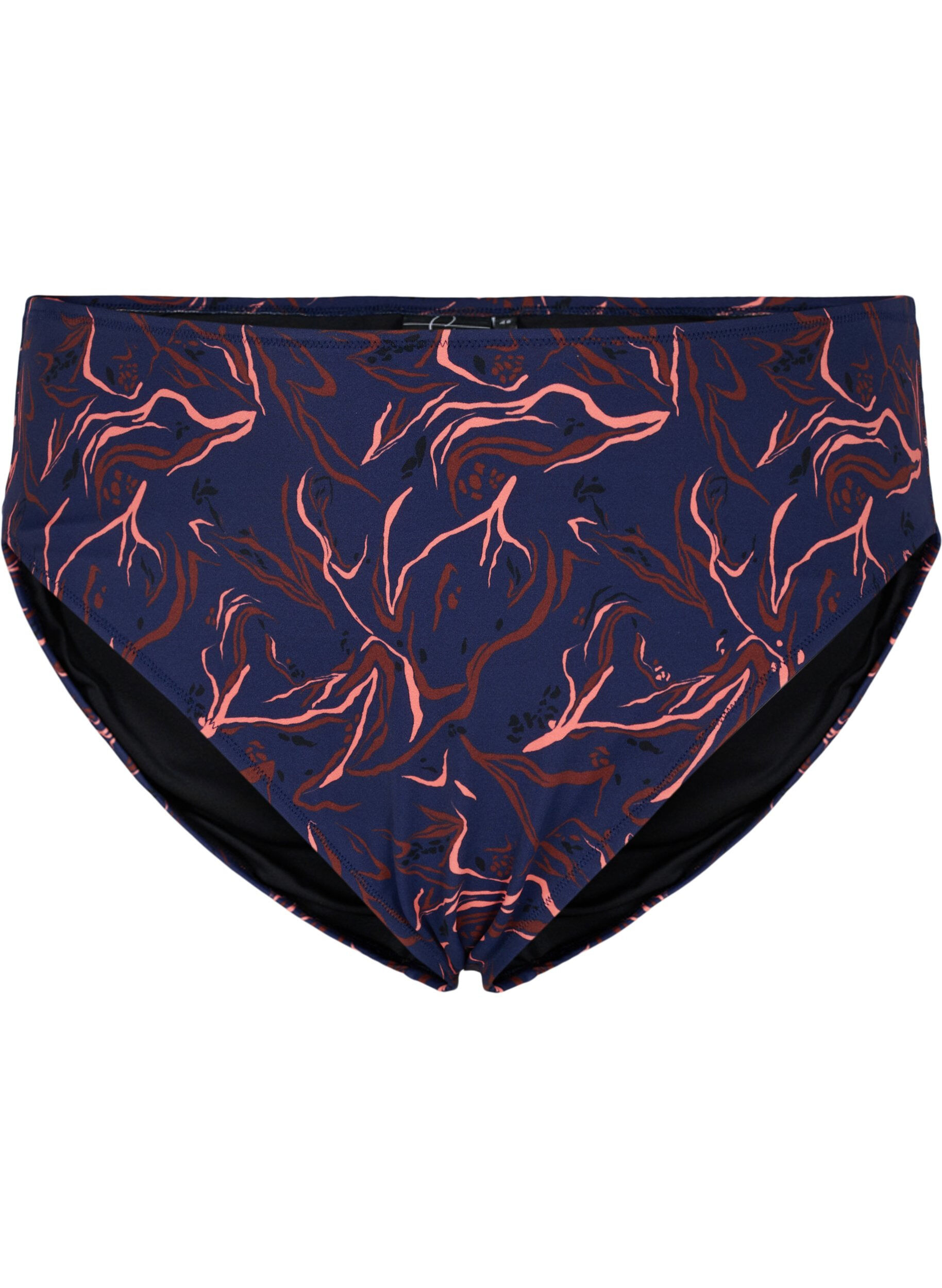 Bikinibroekje met hoge taille en hoog uitgesneden pijpjes