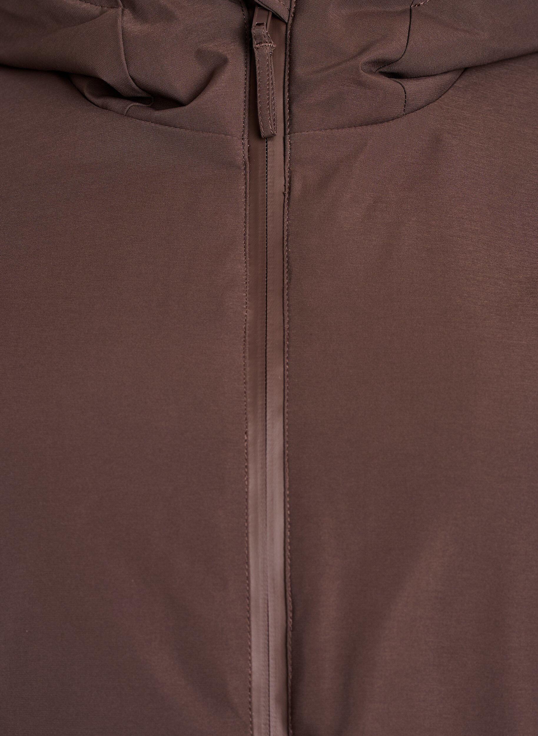 ZizziWinterjas met verstelbare taille, Bruin, Packshot image number 2