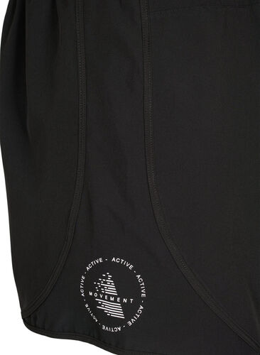 Sport shorts met achterzak, Black, Packshot image number 3
