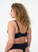 Beha zonder beugels met kant, Zwart, Model image number 2