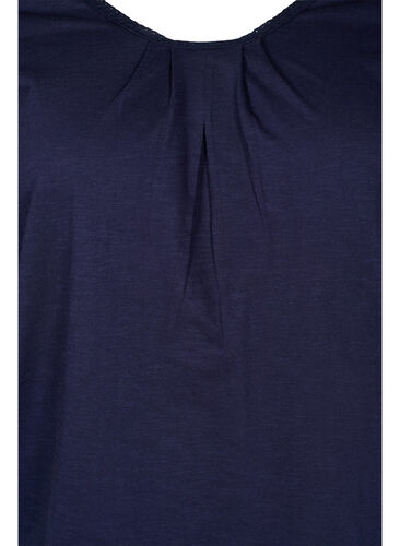 Katoenen blouse met 3/4 mouwen, Night Sky, Packshot image number 2