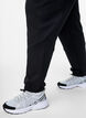 Joggingbroek met textuurdetaillering, Black, Model image number 2