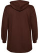 Hoodie met een terry tekstmotief, Bruin, Packshot image number 1