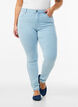 super slim fit Amy jeans met hoge taille, Blauw, Model image number 2