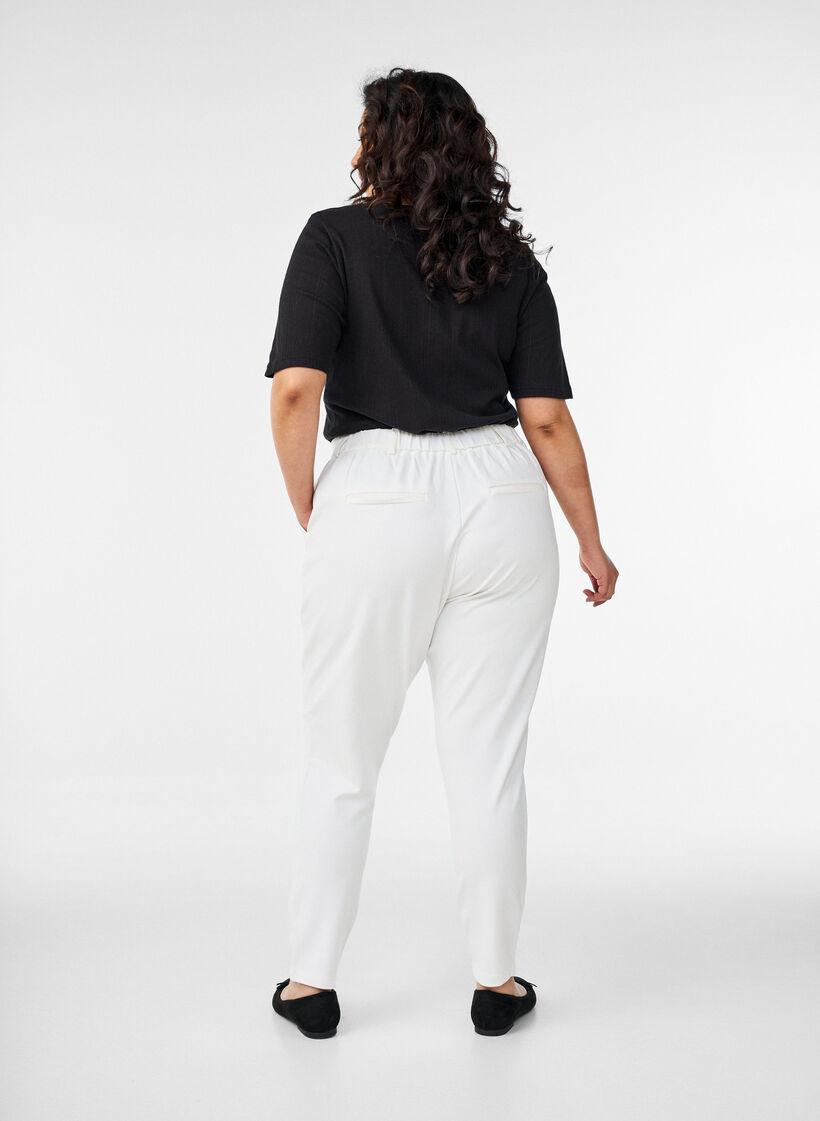 Cropped Maddison broek, Wit, Model image number 1