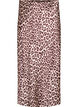 Satijnen midi rok, Bruin, Packshot image number 0